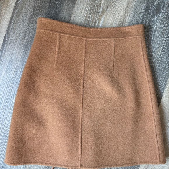 SANDRO PARIS WOMENS WOOL WRAP SKIRT WITH FRINGE - Picture 5 of 7